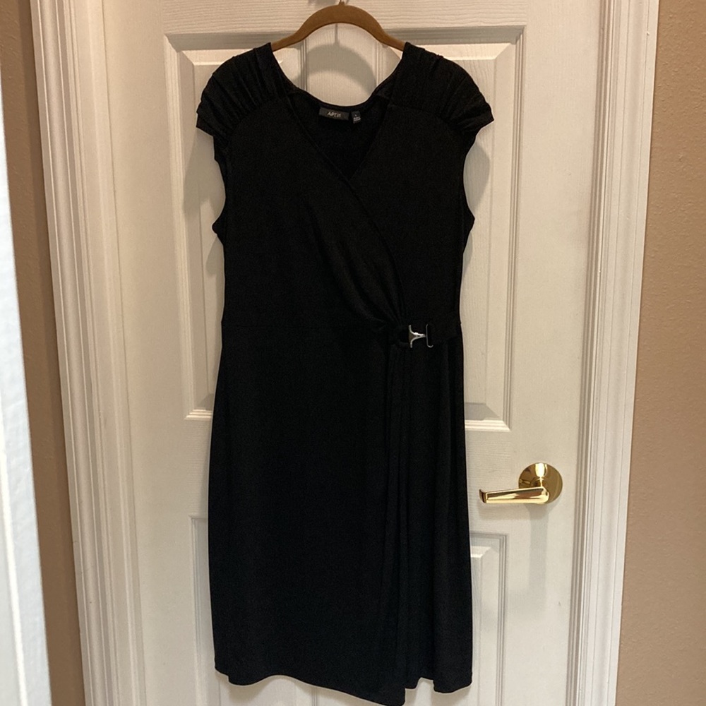 Apt. 9 black faux wrap dress